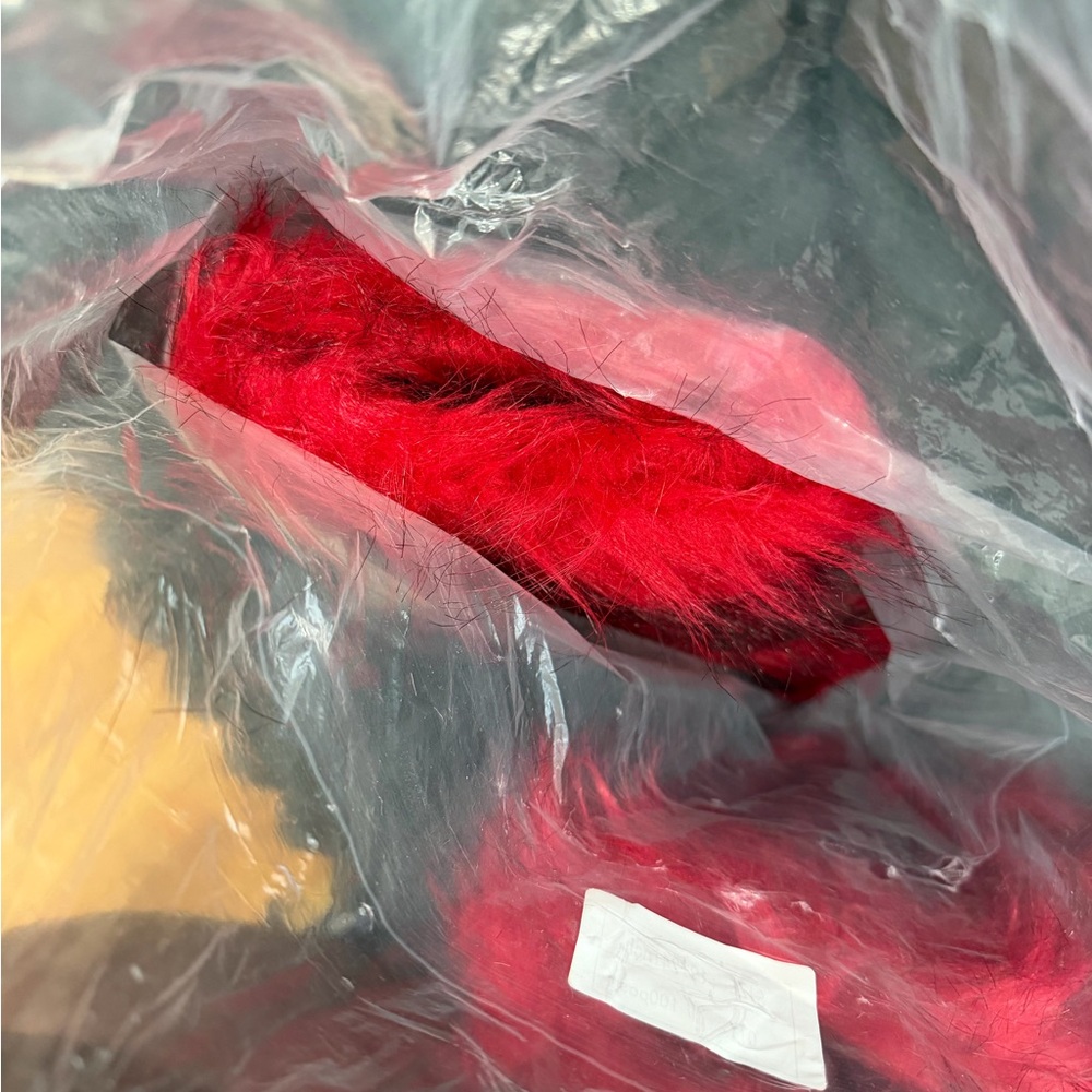 Red Faux Fur Fabric